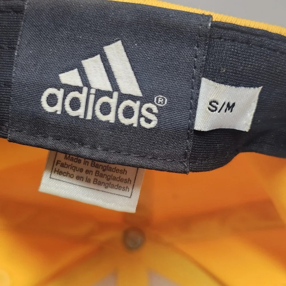 Adidas Los Angeles Lakers Hat S/M Fitted‎ Gold NBA Cap Embroidered Logo